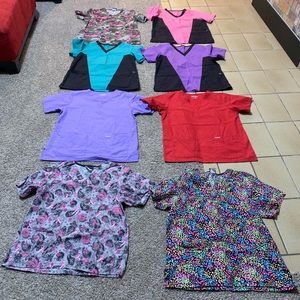 Scrub top bundle of 8.